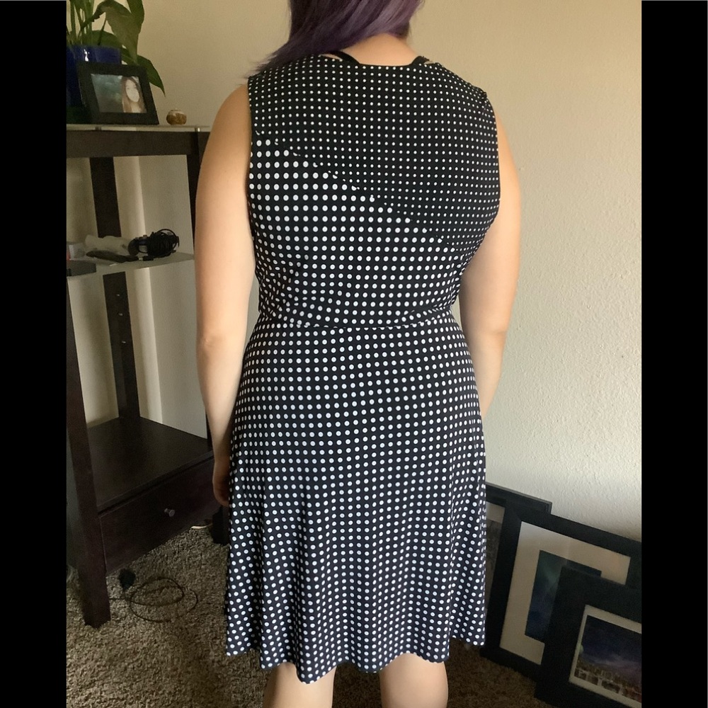 41 Hawthorne Polka Dot fit and Flare Dress